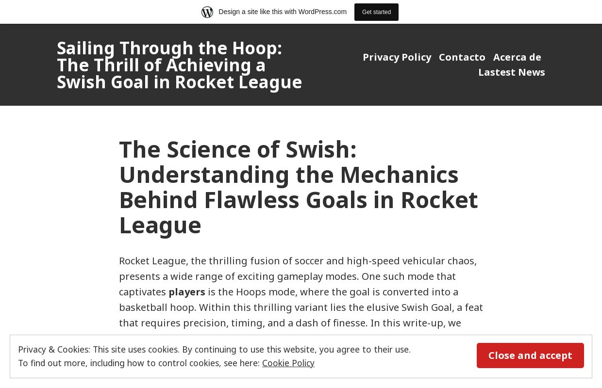 Sailing Through the Hoop: The Thrill of Achieving a Swish Goal in Rocket League