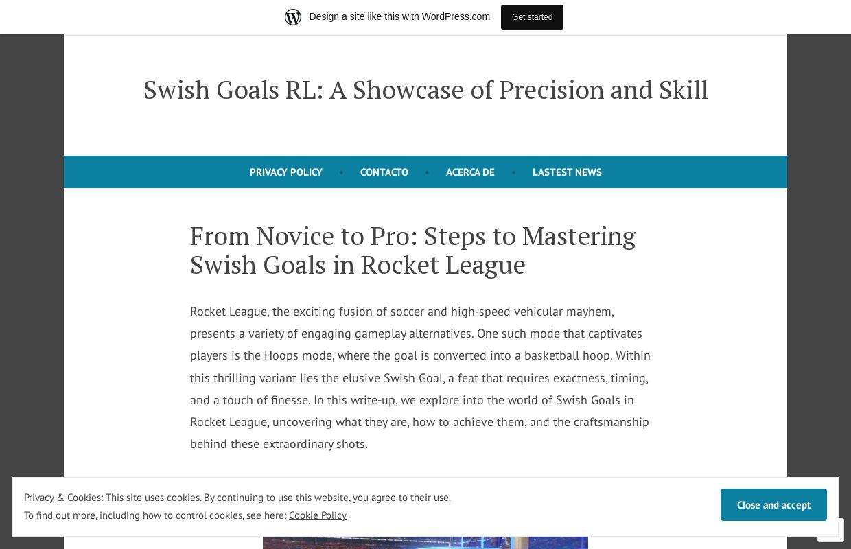 Swish Goals RL: A Showcase of Precision and Skill