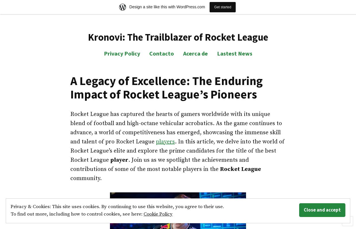 Kronovi: The Trailblazer of Rocket League