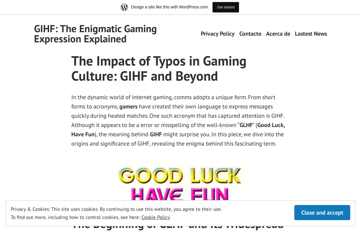 GIHF: The Enigmatic Gaming Expression Explained