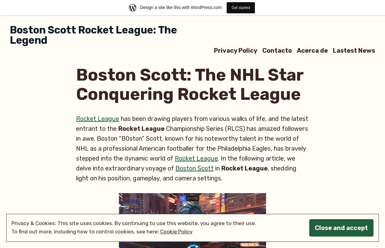 Boston Scott Rocket League: The Legend