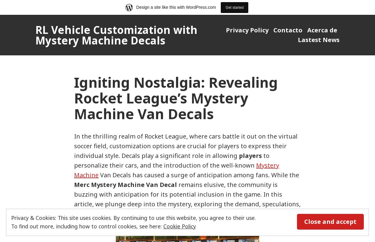 RL Vehicle Customization with Mystery Machine Decals