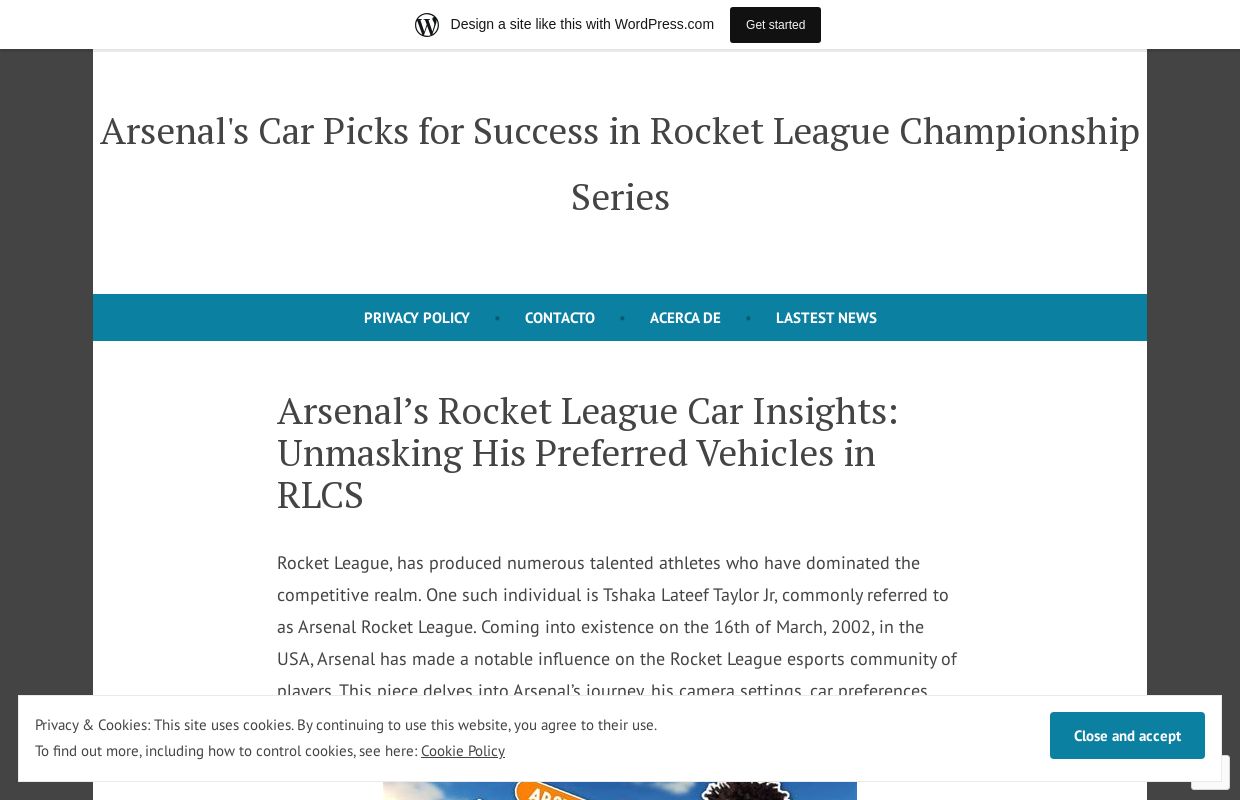Arsenal's Car Picks for Success in Rocket League Championship Series