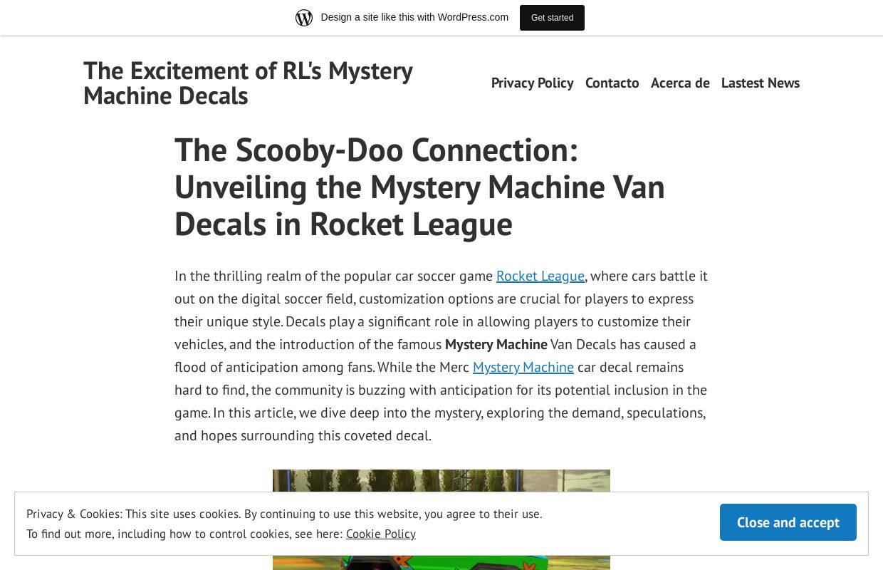 The Excitement of RL's Mystery Machine Decals