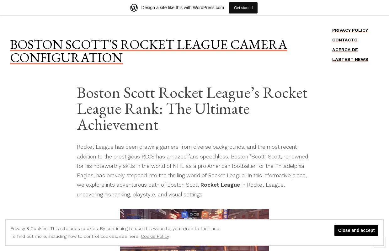 Boston Scott's Rocket League Camera Configuration