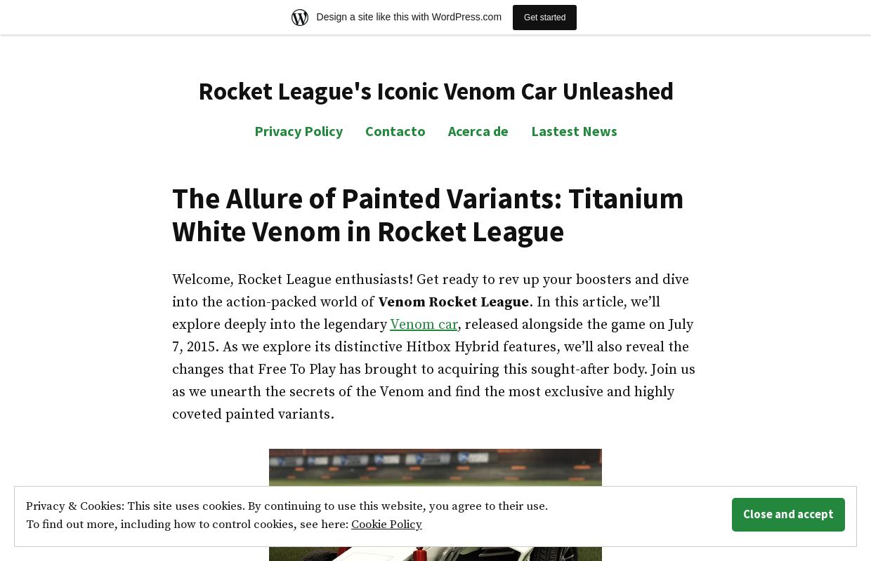 Rocket League's Iconic Venom Car Unleashed
