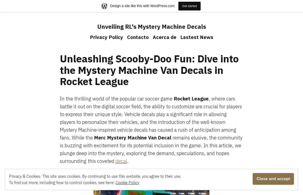 Unveiling RL's Mystery Machine Decals