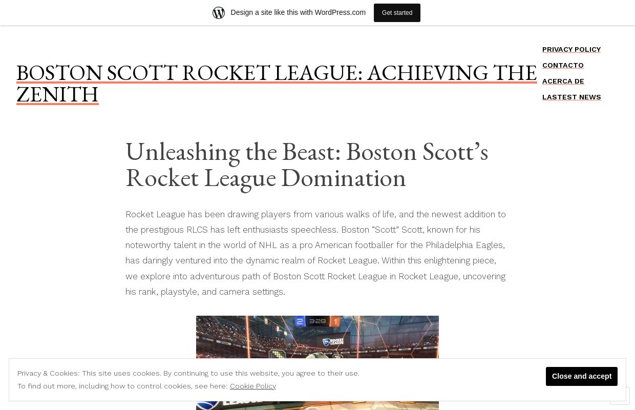 Boston Scott Rocket League: Achieving the Zenith