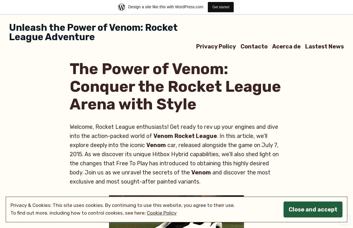 Unleash the Power of Venom: Rocket League Adventure