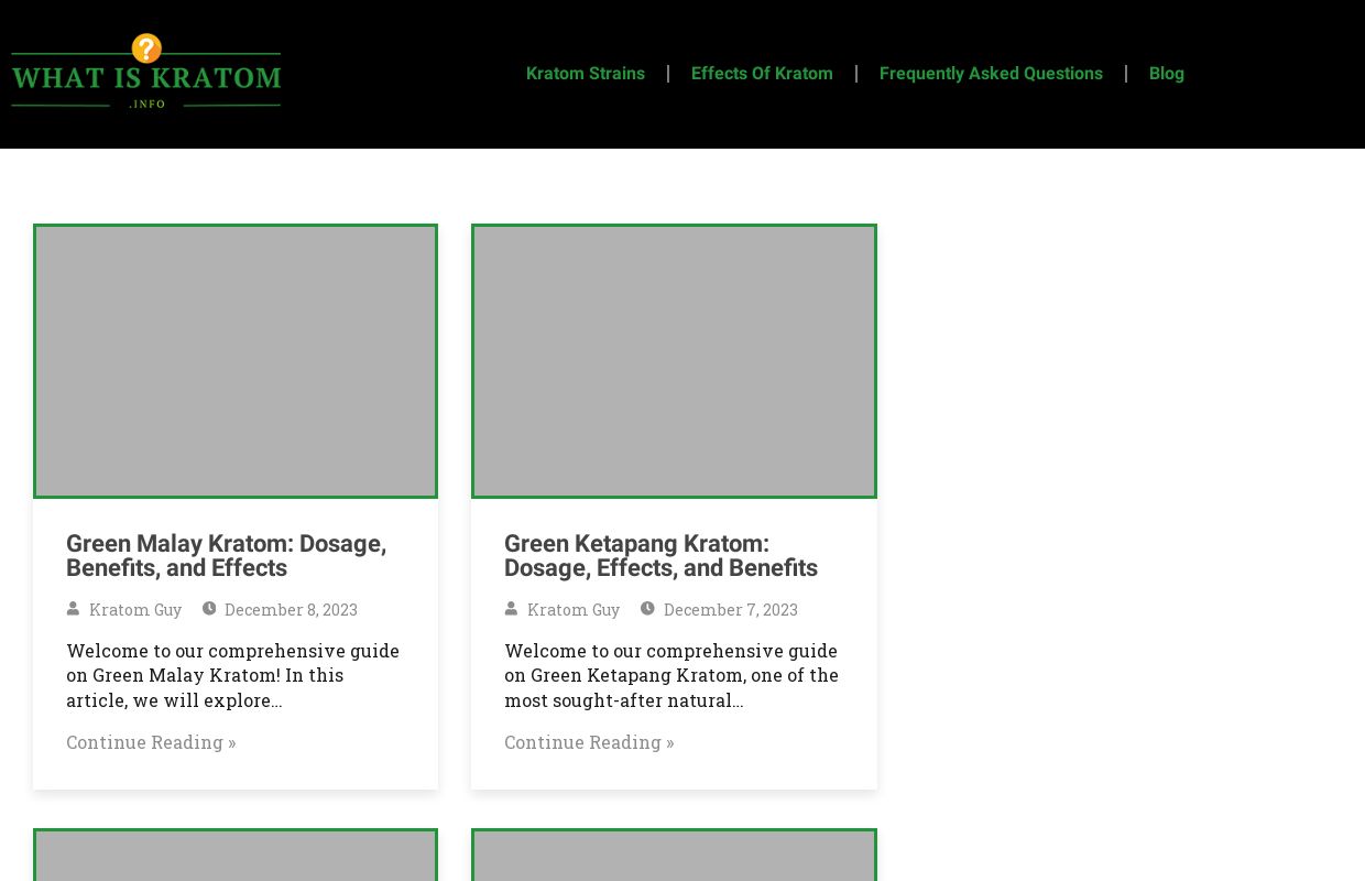 Home | What Is Kratom