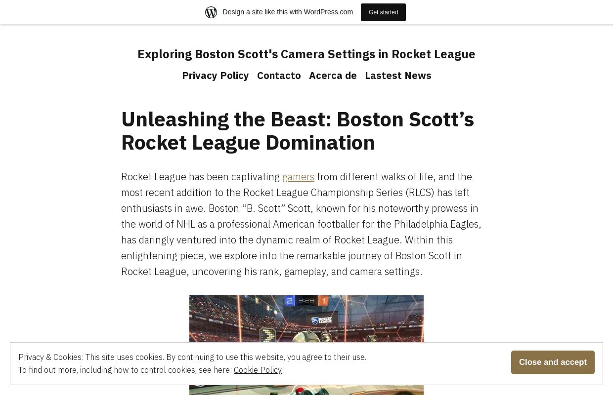 Exploring Boston Scott's Camera Settings in Rocket League
