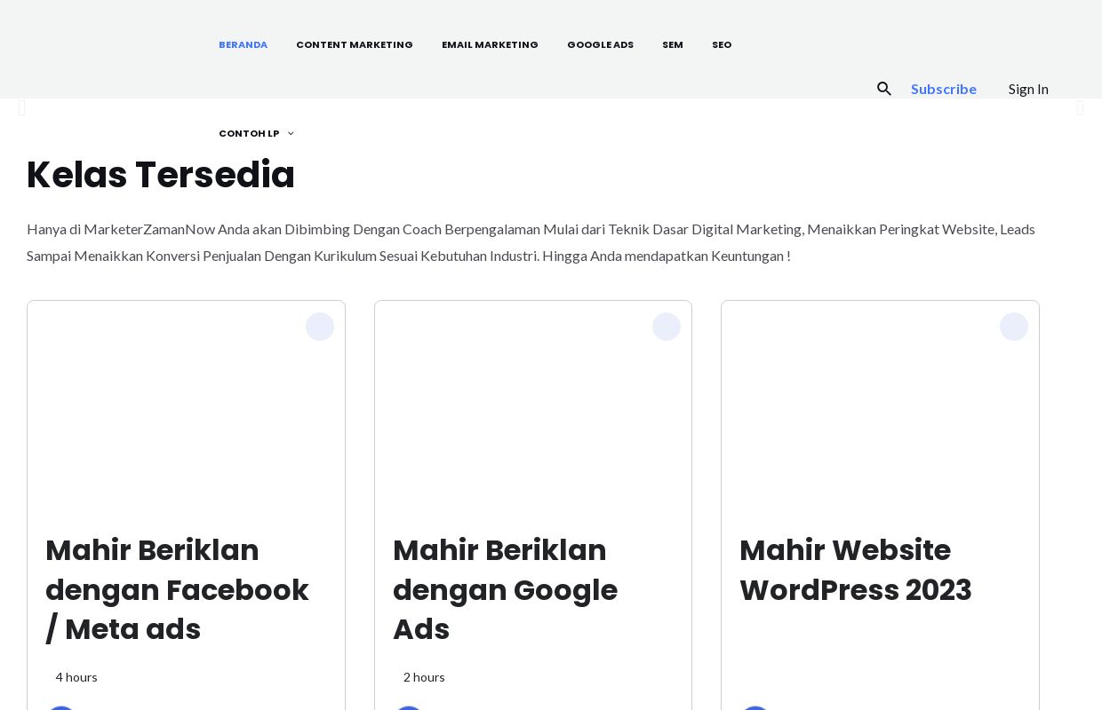 Jasa Kursus wordpress terbaik di jakarta timur - Marketer Zaman Now - Marketer Zaman Now