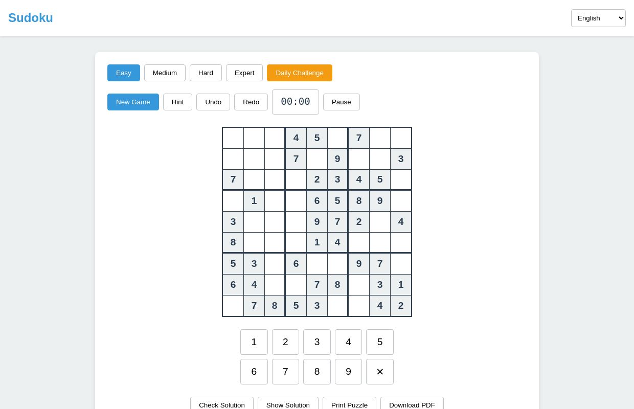 Sudoku - Typotrafix