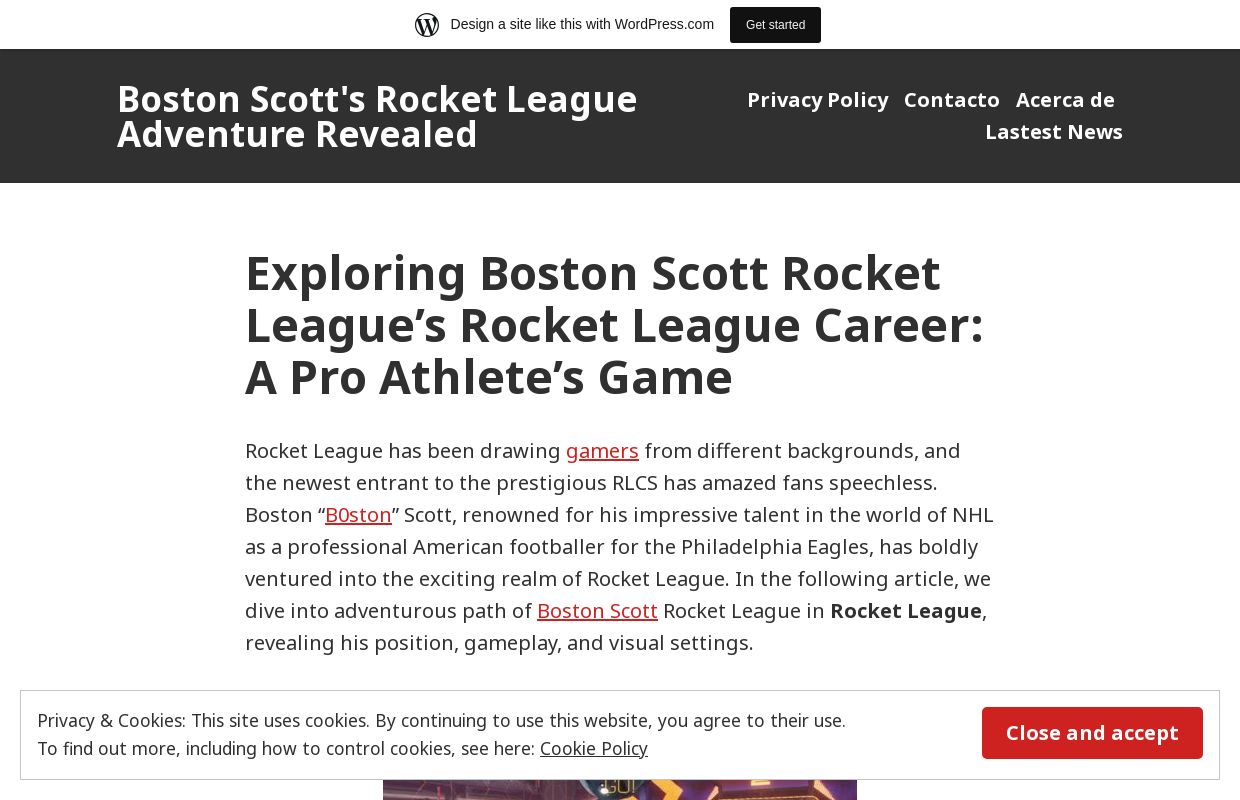 Boston Scott's Rocket League Adventure Revealed