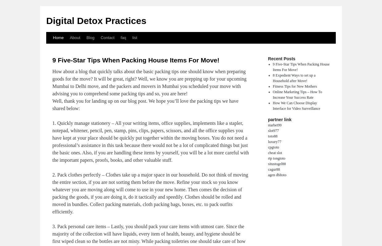 Digital Detox Practices