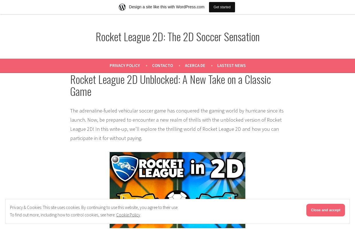 Rocket League 2D: The 2D Soccer Sensation
