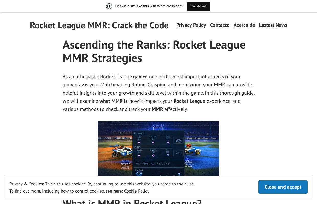 Rocket League MMR: Crack the Code