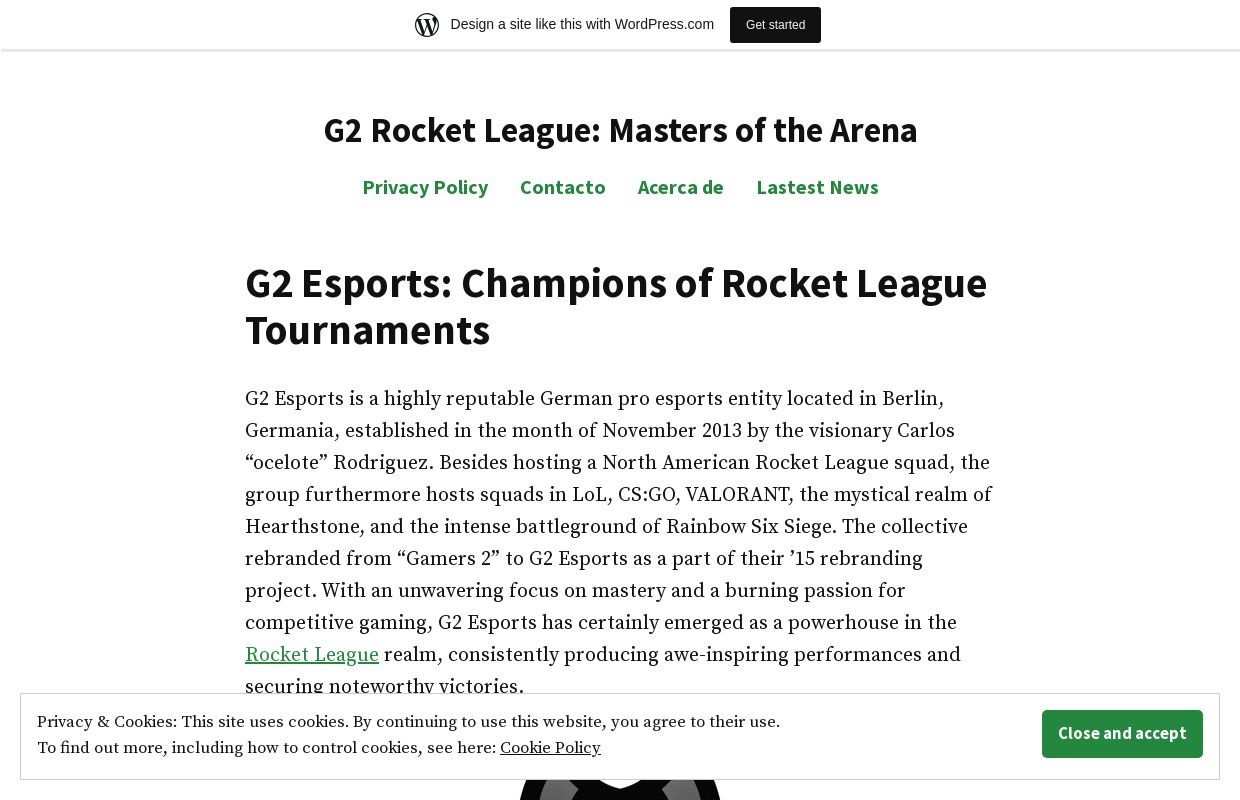 G2 Rocket League: Masters of the Arena