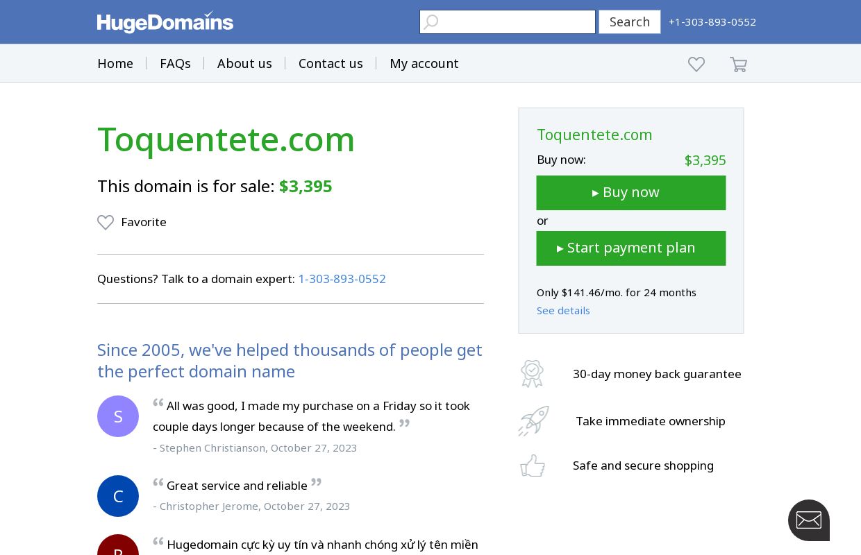 Toquentete.com is for sale | HugeDomains