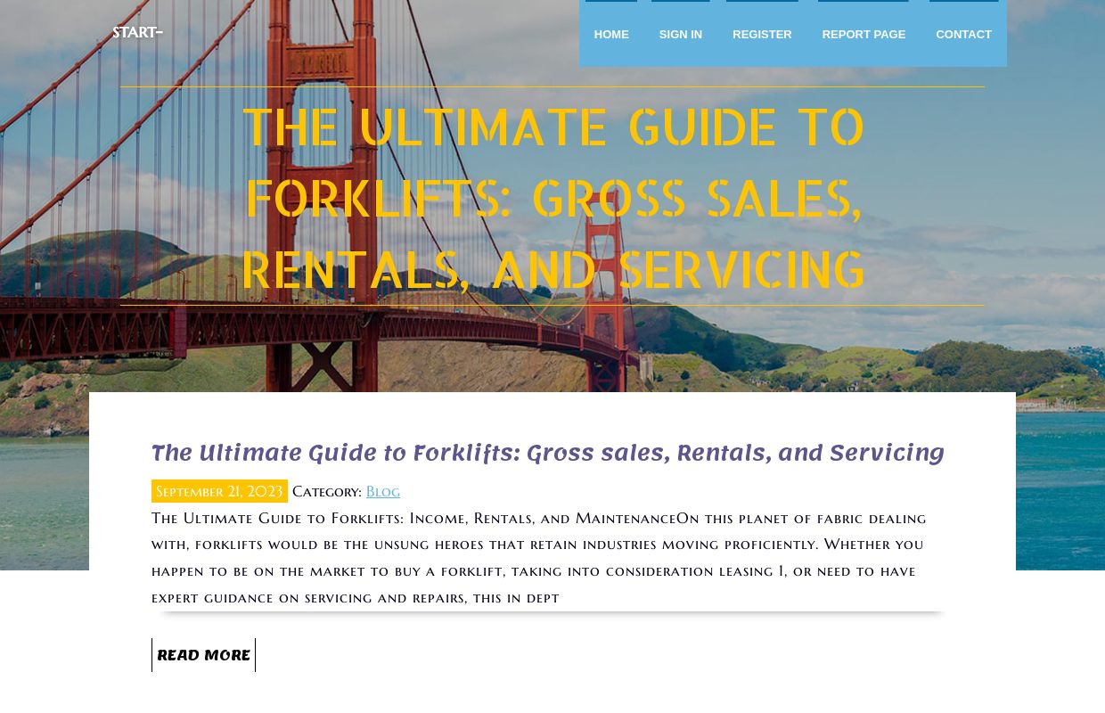 The Ultimate Guide to Forklifts: Gross sales, Rentals, and Servicing - homepage