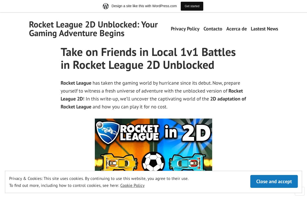 Rocket League 2D Unblocked: Your Gaming Adventure Begins