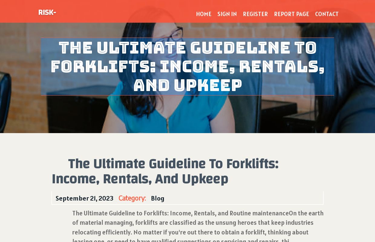 The Ultimate Guideline to Forklifts: Income, Rentals, and Upkeep - homepage