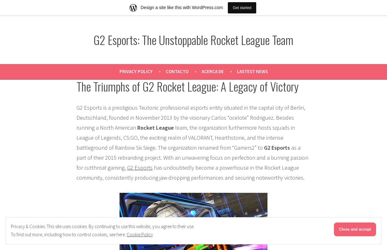 G2 Esports: The Unstoppable Rocket League Team