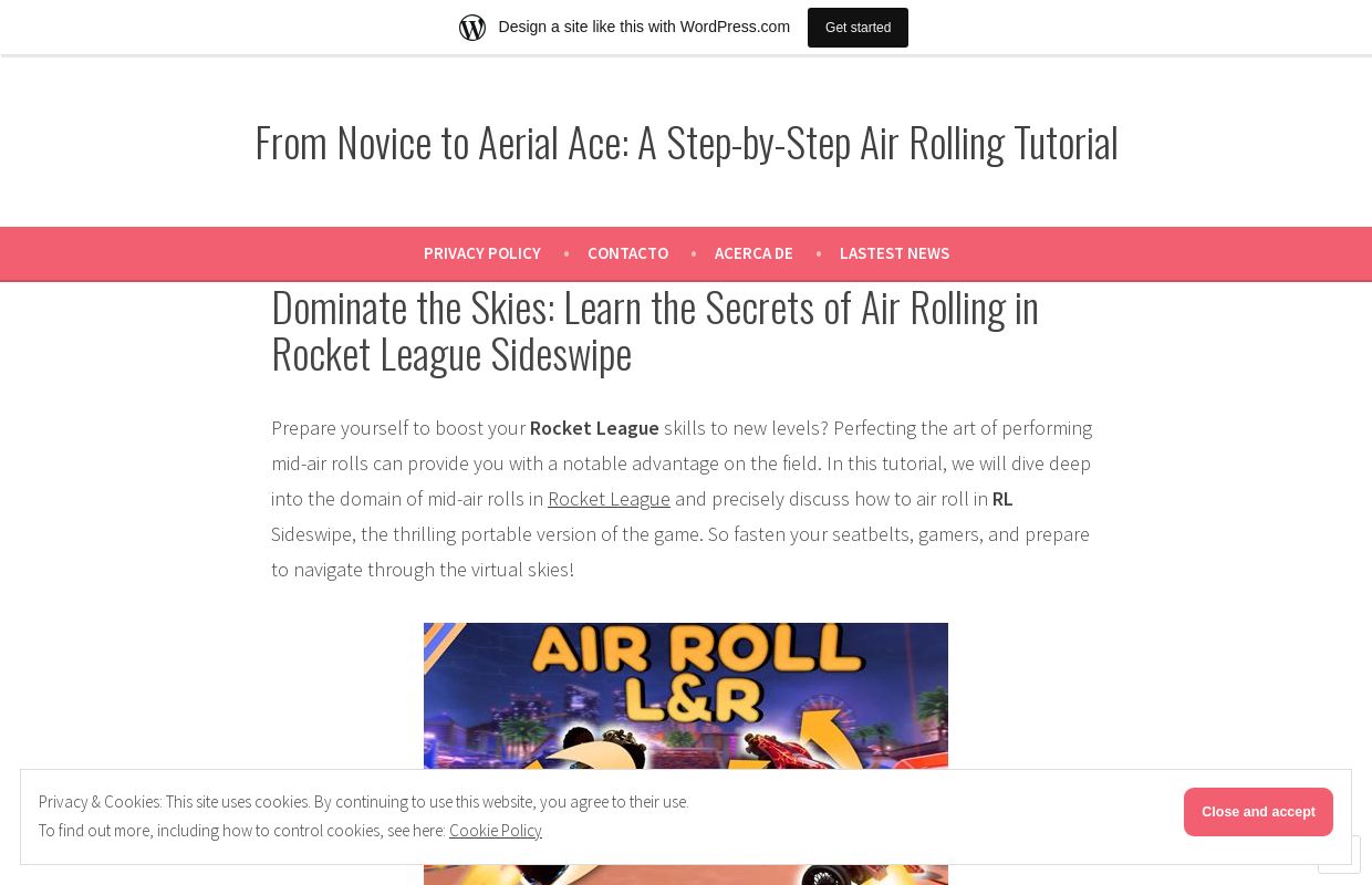 From Novice to Aerial Ace: A Step-by-Step Air Rolling Tutorial