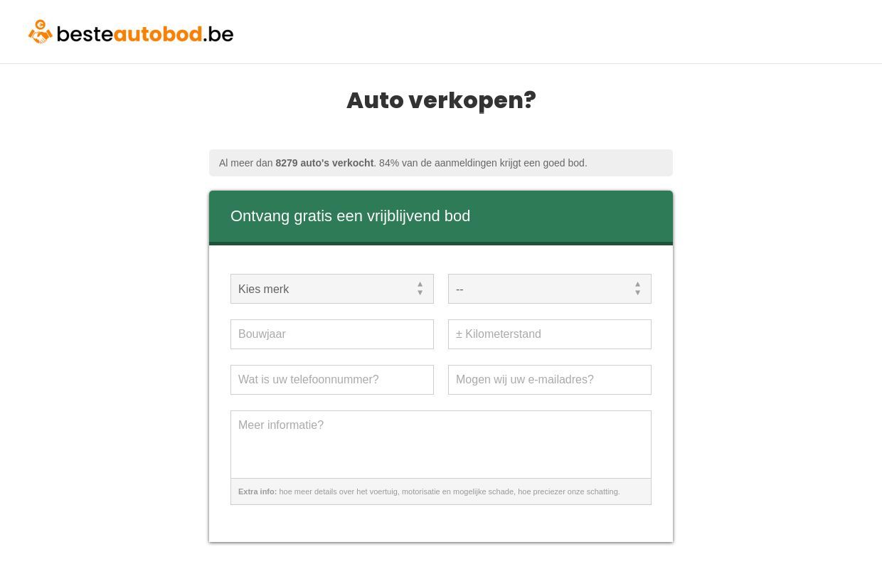 Auto verkopen? Verkoop uw auto in heel België via Besteautobod