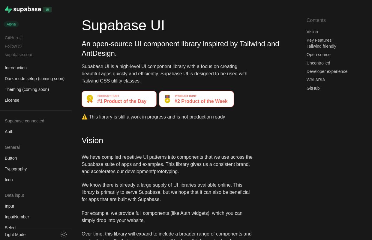 Supabase UI