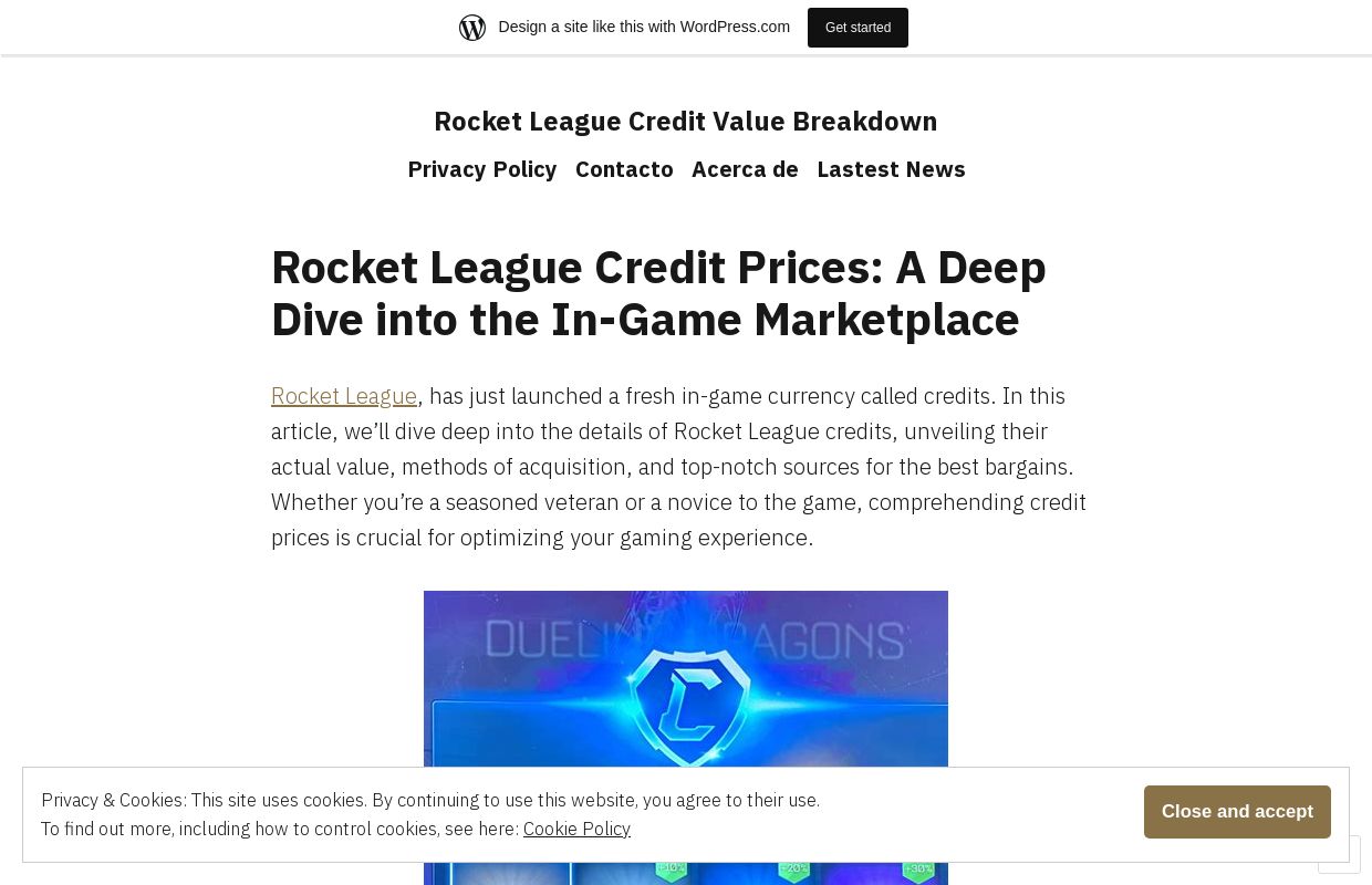 Rocket League Credit Value Breakdown
