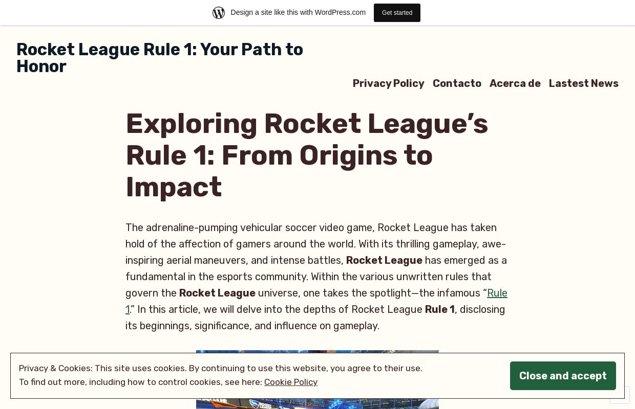 Rocket League Rule 1: Your Path to Honor