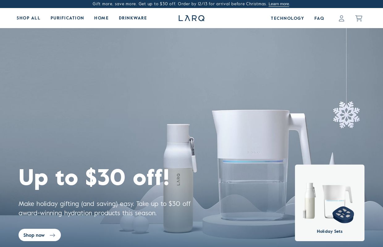 LARQ | Self-cleaning Water Bottle | As Seen on Shark Tank