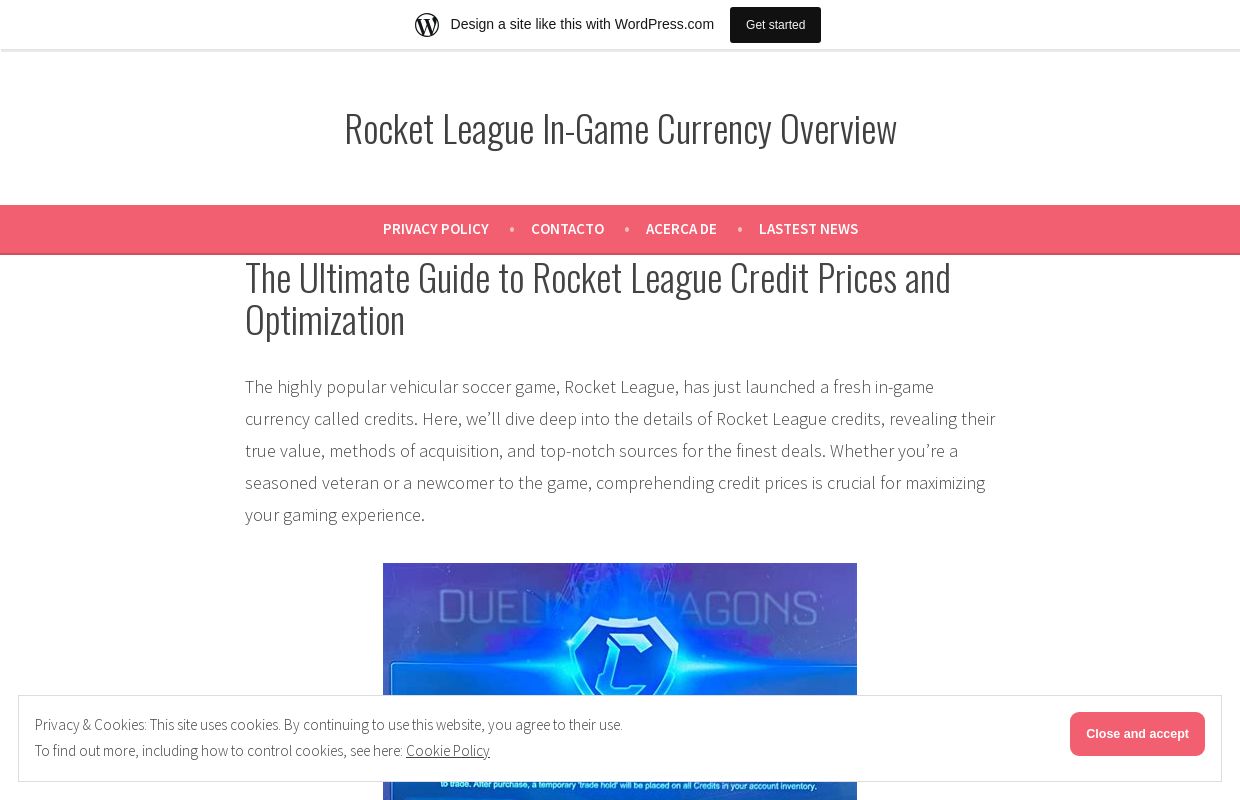 Rocket League In-Game Currency Overview