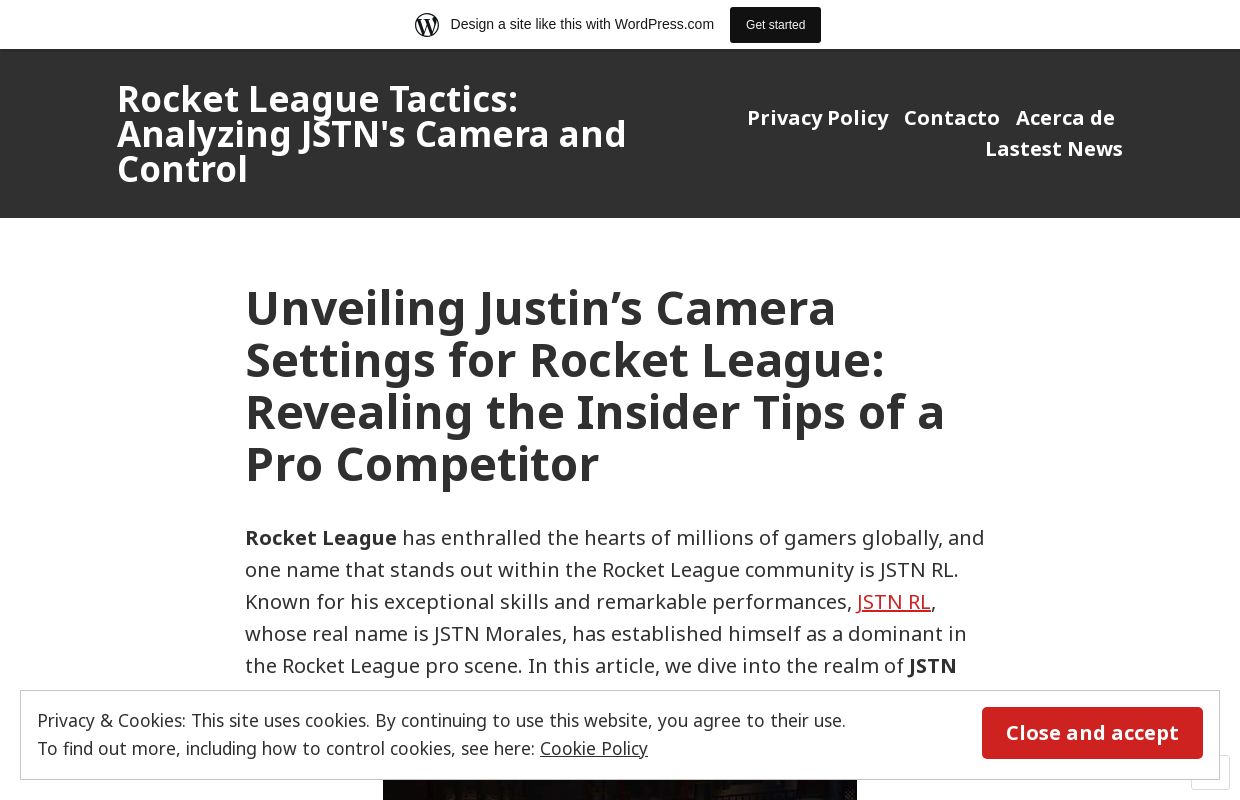 Rocket League Tactics: Analyzing JSTN's Camera and Control