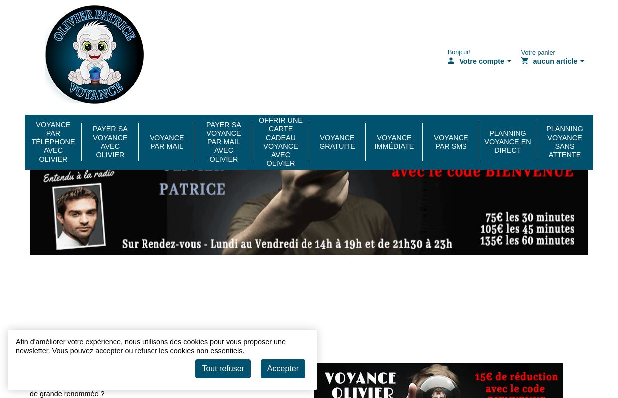 Voyance Olivier : voyance par téléphone sérieuse et de qualité