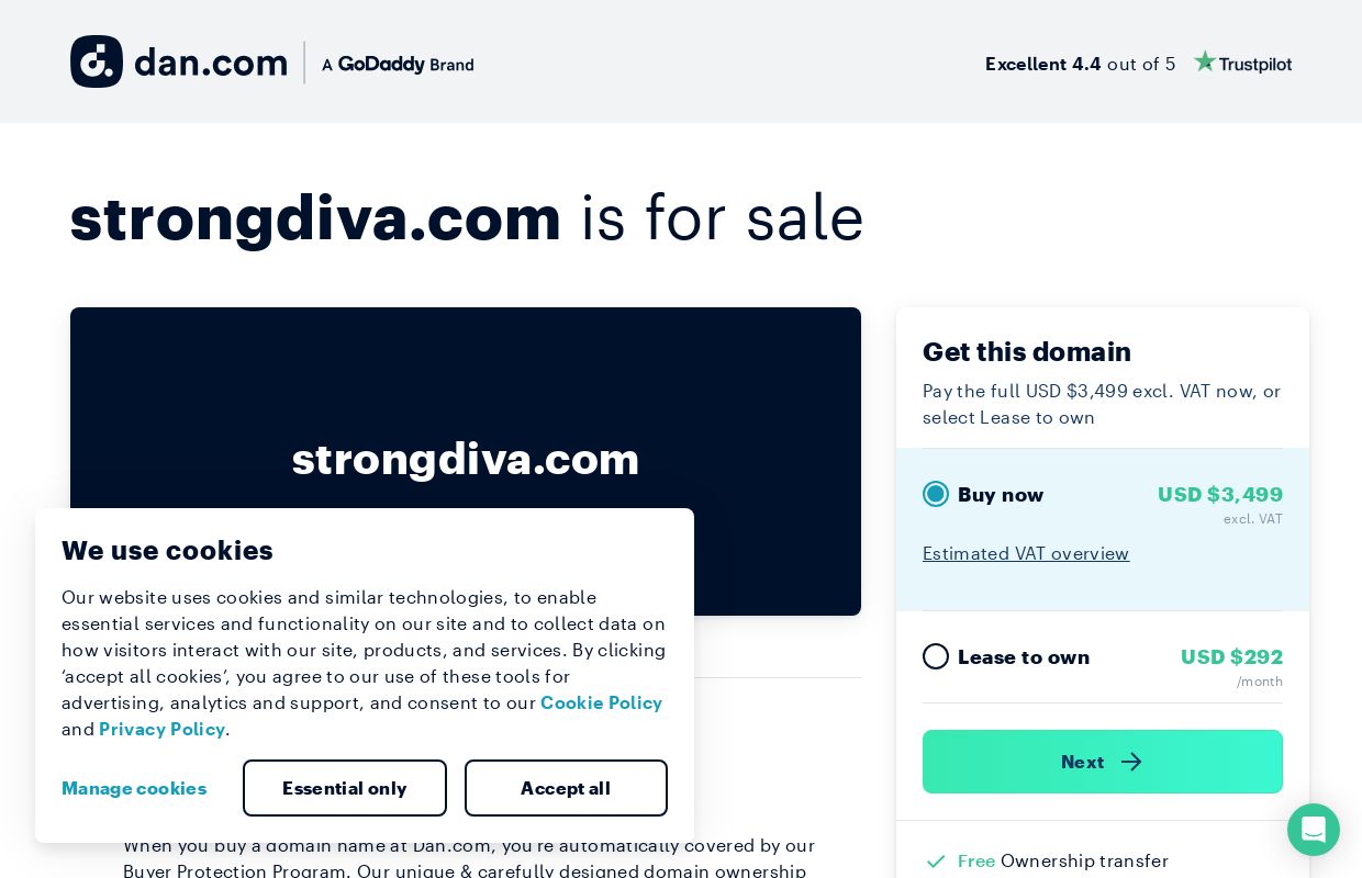 The domain name strongdiva.com is for sale | Dan.com