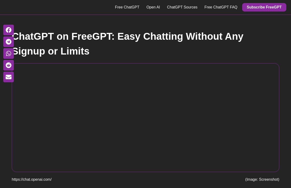 FreeGPT: Endless Access to Free ChatGPT without Login