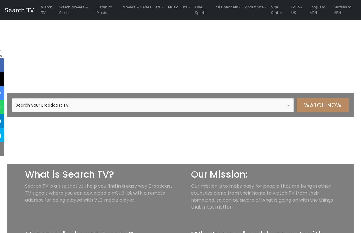 Search TV | Search your favorite TV Channel