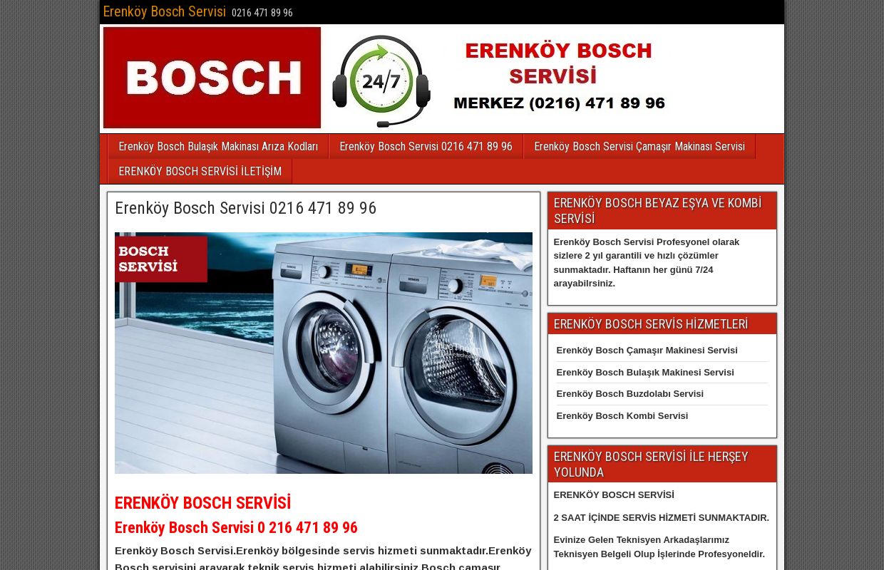 Erenköy Bosch Servisi 0216 471 89 96