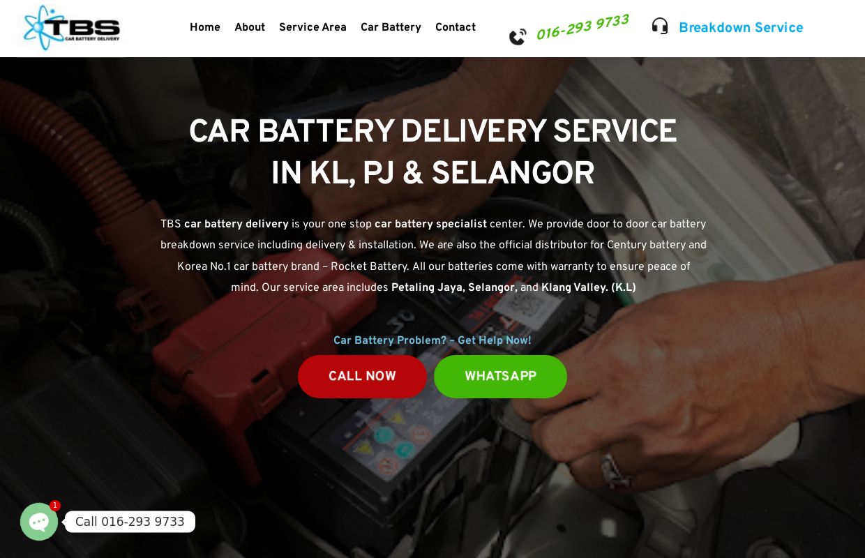 Car Battery Delivery Service | KL, PJ, Selangor - TBS