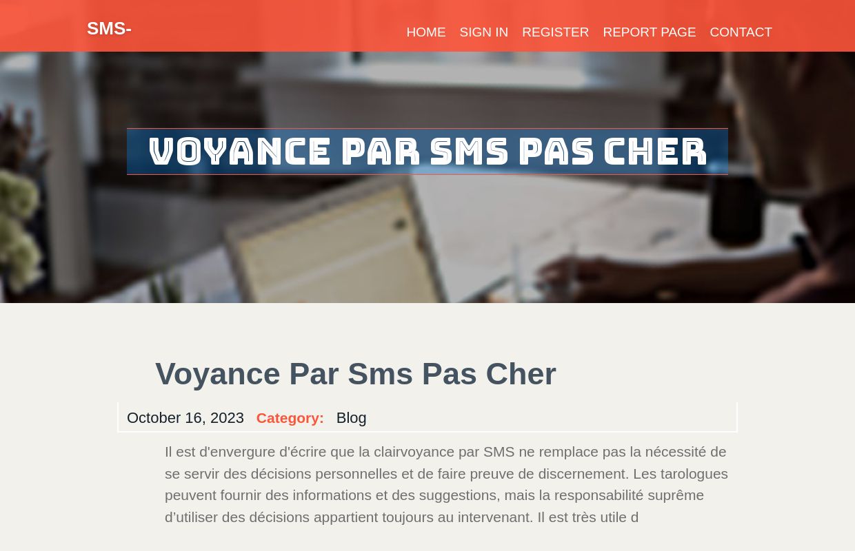 voyance par sms pas cher - homepage