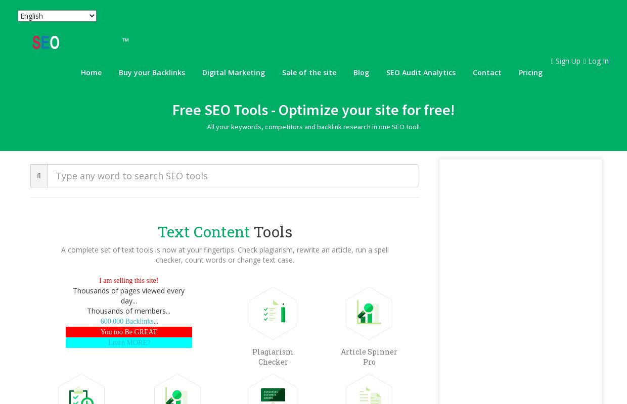 Free SEO Tool Centers - 100% Free SEO Tools