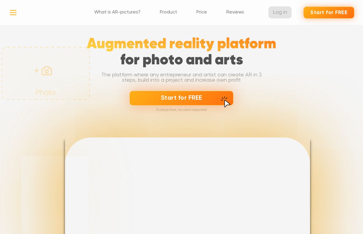 Augmented Reality platform for photo and art | Start FREE