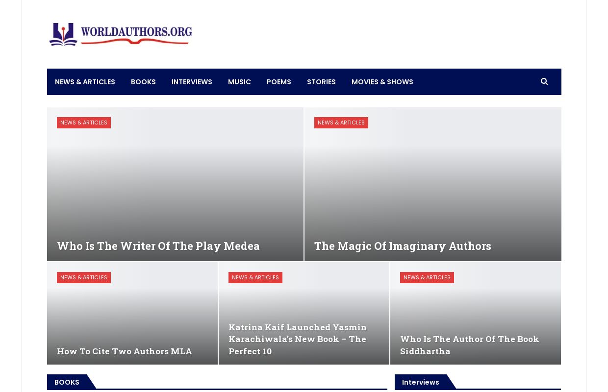 WorldAuthors.Org - Books, Poets & Writers Magazine