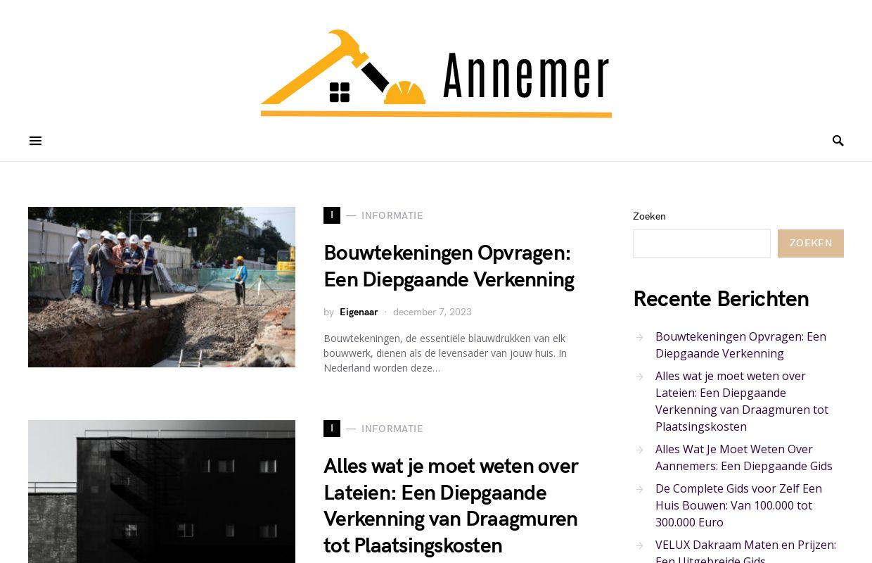 Aannemer - De professionele aannemer voor al uw bouwprojecten