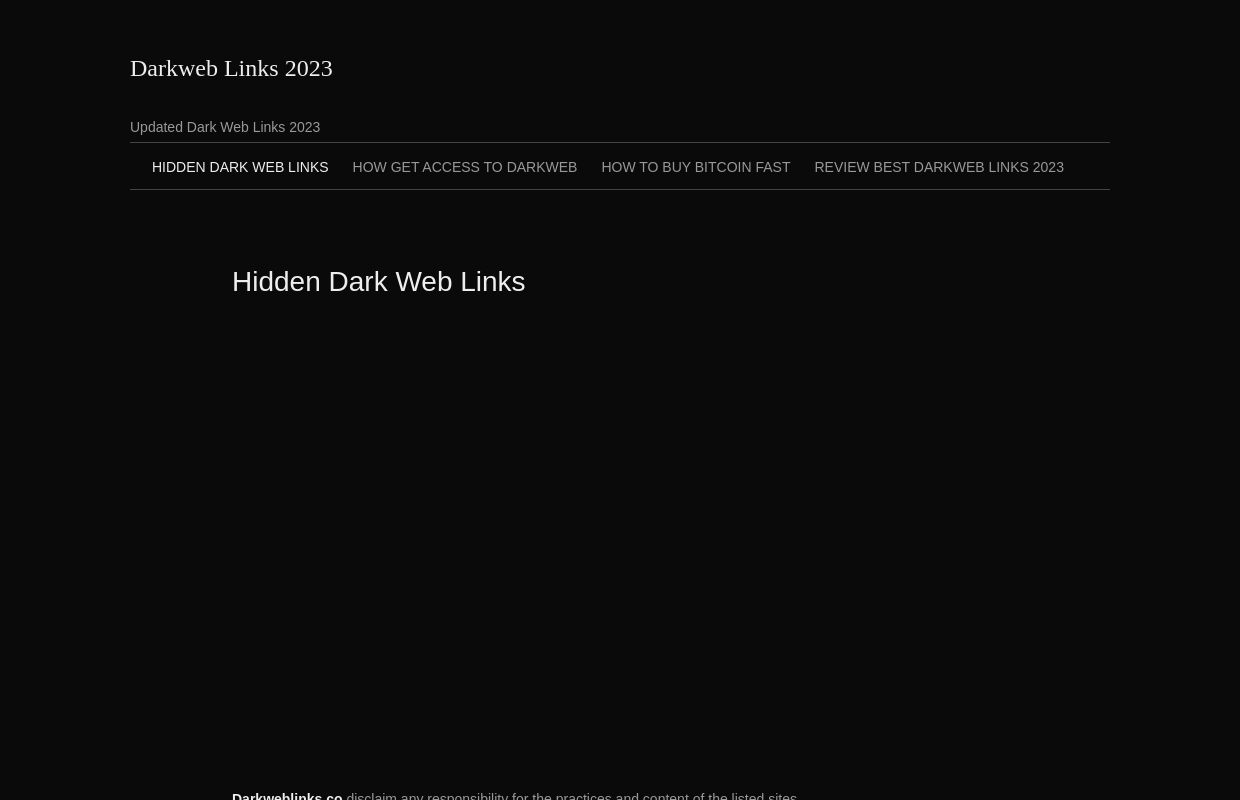Darkweb Links 2023 - Updated New Darkweb links of 2023