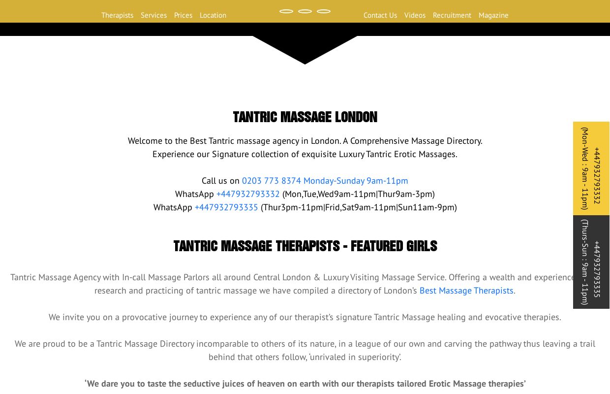 Tantric Massage London | Tantric Temple