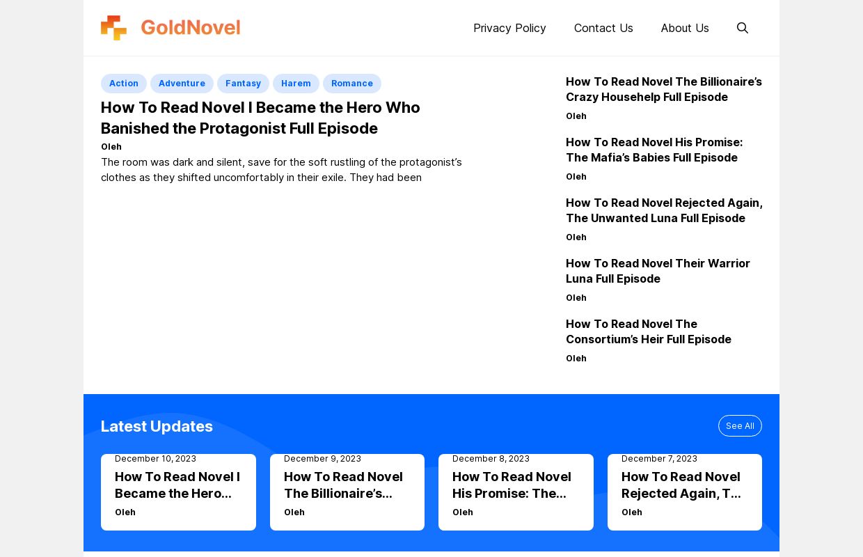 GoldNovel.com - Best Place to Find Novel