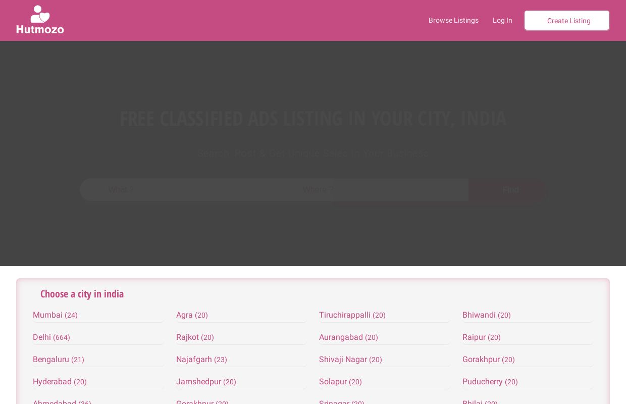 Hutmozo India Best Escorts & Call Girls Free Classified Ads